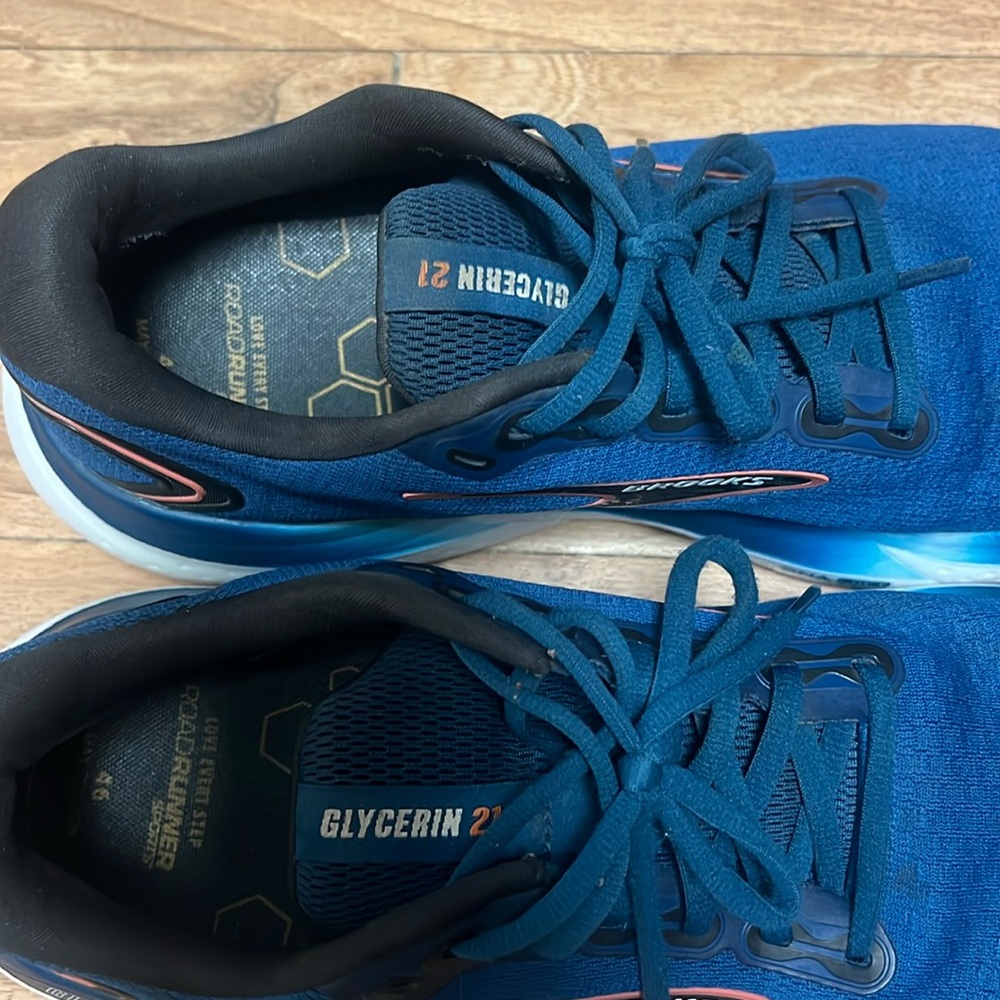 Brooks Glycerin 21 Cushioning Running Shoes - Navy Blue - Picture 6 of 8